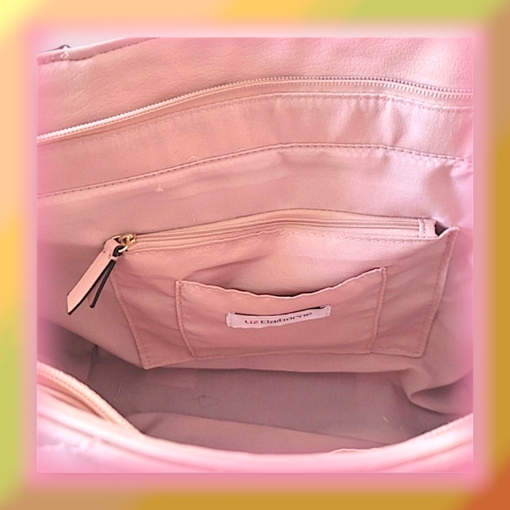 Liz Claiborne Pink Quilted Satchel and Wallet NWT & NWOT - Picture 8 of 15
